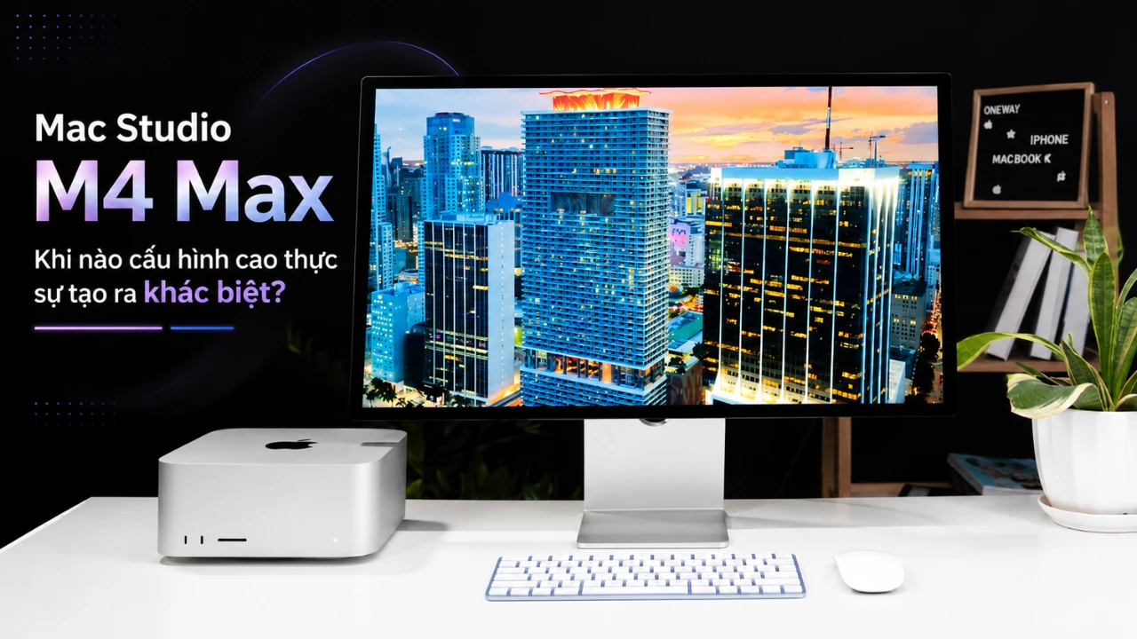 Mac Studio M4 Max: Khi nào cấu hình cao thực sự tạo ra khác biệt?